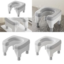 Chaise percée, siège de toilette surélevé antidérapant pour personnes âgé