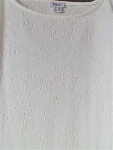 Robe motifs jacquard blanc