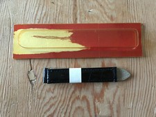 Bracelet En Cuir Noir Pour Un CARTIER - Ancien Stock - Montres