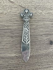 ancien marque page  en argent