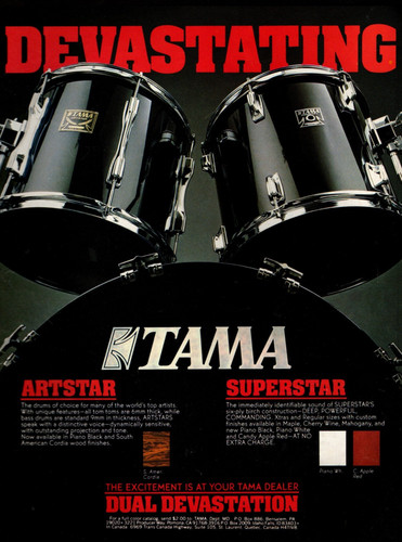 Vtg tama dual devastation - tama,