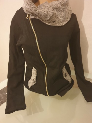 Veste zumo cintrée noir - cintrée, noir/gris