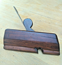 Rabot à rainurer en Acajou, guillaume, art populaire, objet de métier, XIX°