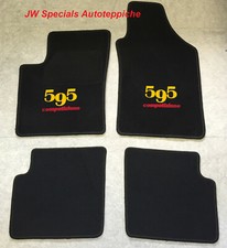 Tapis de Voiture Sol pour Fiat 500 500C Abarth 595 Competizione Jaune Rouge 4tlg