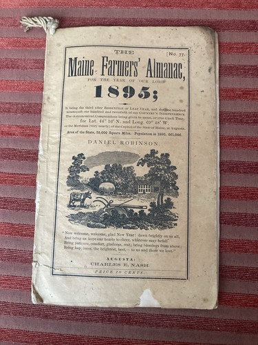 Maine farmer almanac - maine, for