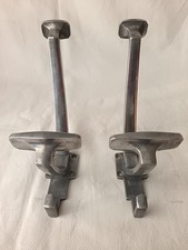 2 PORTEMANTEAUX  PATERES VINTAGE EN ALUMINIUM AVEC CROCHET ATELIER DECO LOFT 1