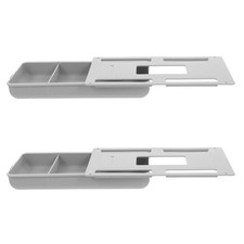  2 pcs Tiroirs Adhésifs Sous Bureau : Organisateurs Coulissants à Coller pour