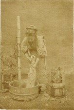 Japon circa 1870 lavandière - circa,