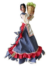 Grande poupée espagnole Marin Chiclana Andalousie flamenco Made in Spain 43 cm