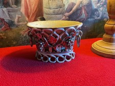 FAÏENCE DE LANGEAIS - ANCIENNE JARDINIÈRE CACHE-POT CH. DE BOISSIMON / 19°SIÈCLE