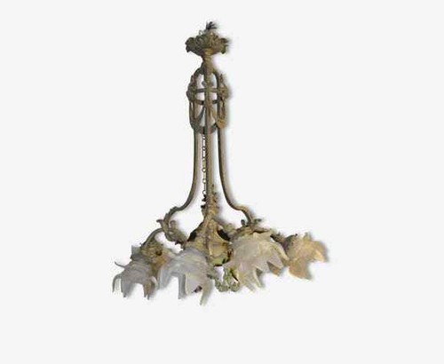 Ancien lustre bronze - ancien,