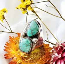 Bague Navajo Old Pain Argent