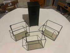 Lot 3 étagères bois murales