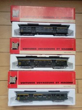 Lot Jouef HO rame romilly 3 wagons