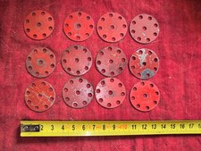 MECCANO disques 12x8 trous 30