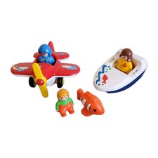 Playmobil 123 - Set 6050 Plaisir de Vacances Avion Bateau Figurines Poisson TBE