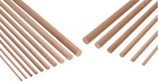 Barre ronde Set Hêtre Bâton