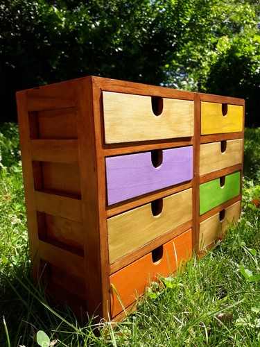 Mini meuble peint tiroirs - mini-meuble, à