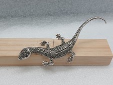 Ancienne Broche Lézard Salamandre Recouverte De Marcassites