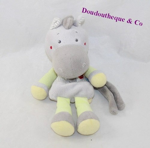 Doudou attache tétine zèbre