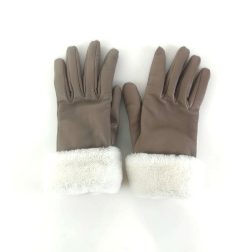 Hermes gants cuir shearling - gants, en