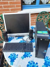 ordinateur de bureau ACER INSPIRE  avec ecran NEC LED - clavier ACER et souris