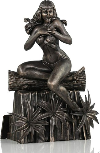 Bettie page bronze statue - bronze,