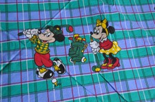 Disney CTI flat sheet + bolster Mickey et Minnie golfer / drap plat 