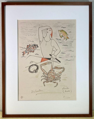 Lithographie signée jean - lithographie,