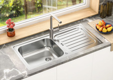 Acier Inox Évier Encastré Évier de Cuisine Évier 100 X 50 CM respekta