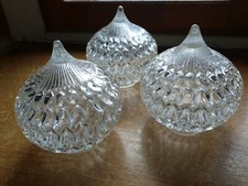 3 GLOBE ALVÉOLÉ CONIQUE LUMINAIRE LAMPE BALADEUSE diam 10 cm