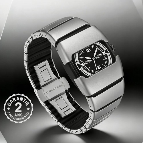 Montre homme quartz acier - montre,