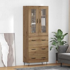 Buffet Haut Armoire de Rangement Meuble de Salon Bois d'Ingénierie vidaXL