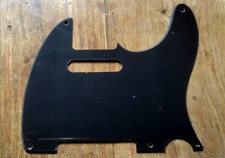 PICKGUARD TELECASTER 1 PLIS /5 TROUS NEUF télé 52 NOIR / BLACK 5 vis incluses !