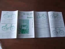CYCLISME : DEPLIANT PUBLICITAIRE RIK VAN LOOY  CYCLES FLANDRIA