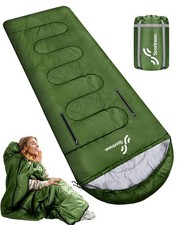 Wearable Sleeping Bag Sac de Couchage Fille, Vert, 216x83cm
