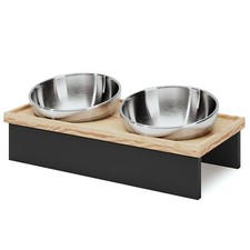 Porte-gamelles surélevé pour Chats et Chiens de Petites Tailles pour 2 Bols e...