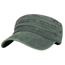 Casquette Militaire Homme Femme Vintage Chapeau Army avec Visière Chapeau de ...