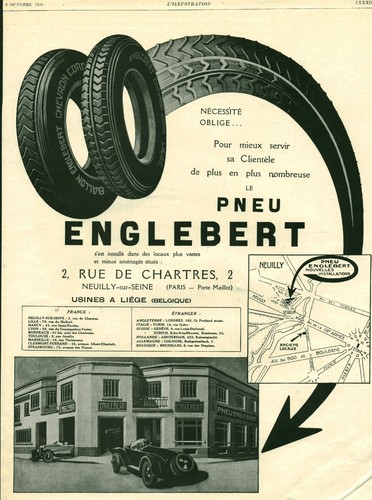 Publicité ancienne pneu