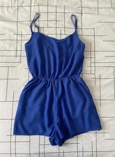 Combishort femme à bretelles bleu roi Taille 32 (XS)