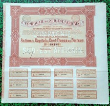 Transvaal & Belgique/France - Sud Est Africain Siège Bruxelles - Mines etc 1899