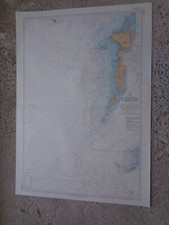 CARTE MARINE SHOM / De Skerryvore à Saint Kilda - Côte ouest d'Ecosse  1990
