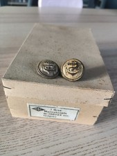 Peu Courante Boîte D'emballage Allemande Pour Bouton Kriegsmarine 