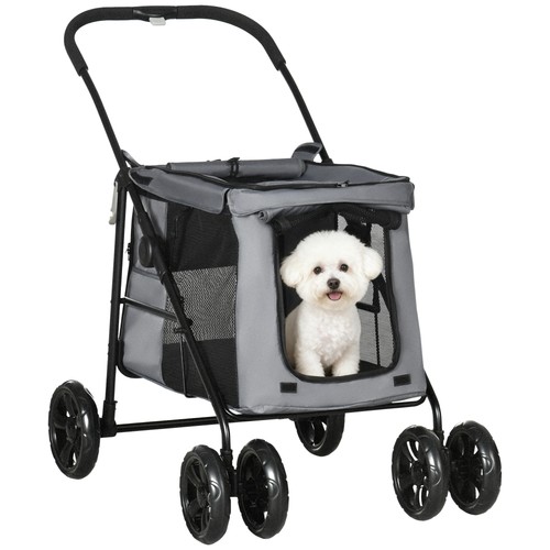 Pawhut poussette chien - poussette,