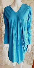 Robe bleue col V neuve Talia