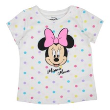T-shirt fille Minnie. Manches courte