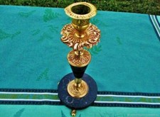 Chandelier ancien Rocaille tripode marbre bronze XIXe siècle Antique Rocaille 