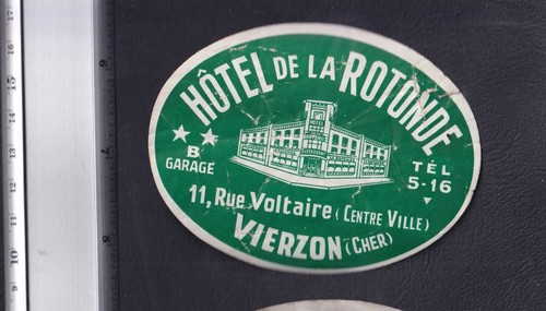 Ancienne étiquette bagage - ,