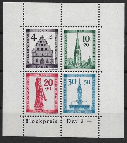 Zone française baden - française, minr