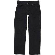 Mustang   Homme Noir Straight Regular Stretch Jeans W32 L32 (107032)